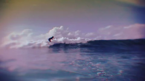 Surfer jumping slow motion Stock Footage 648324