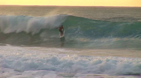 Surfer jumps HQ  Stock Footage 1081201