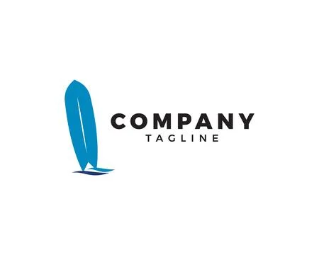 Surfer logo icon design vector template Stock Illustration