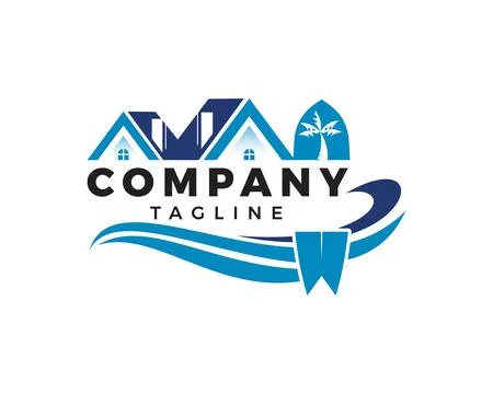 Surfer logo icon design vector template Stock Illustration