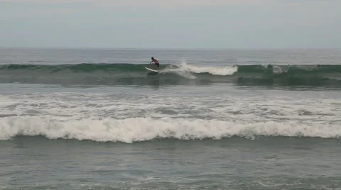 Surfer in Mexico Stock Footage 49397681