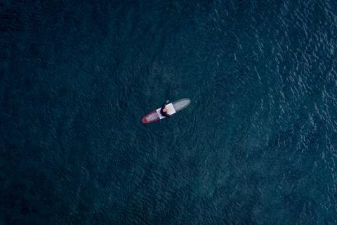 Surfer Ocean Waiting Stock Photos