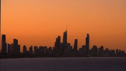 Surfer paradise sunset By David Commerman Stock Footage 112662990