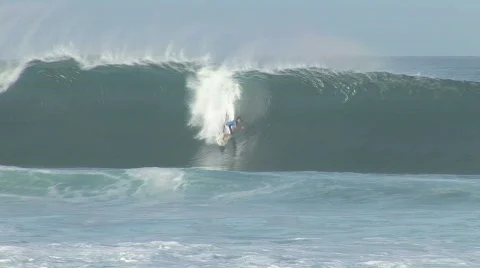 Surfer posing  Stock Footage 800818