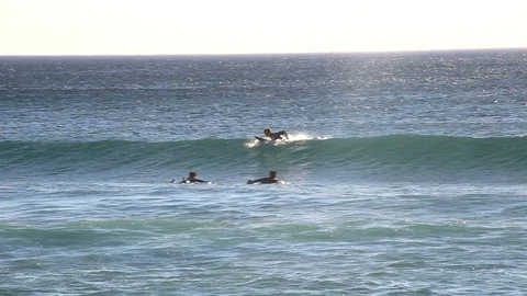 Surfer riding wave 4 Stock Footage 86611018