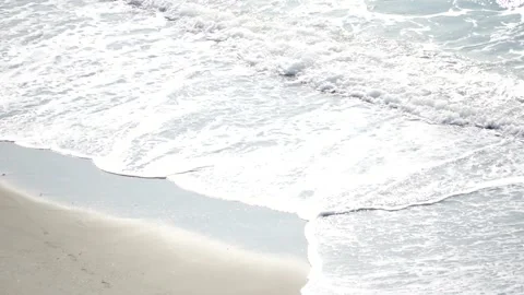 Surfer Riding Wave on Beach Stock Footage 262396783