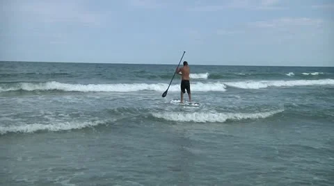 Surfer in sea Видео 12060999