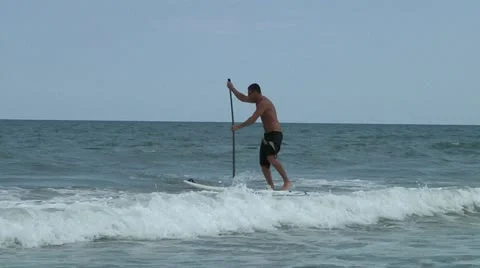 Surfer in sea Stock Footage 12061553