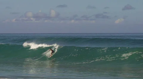 Surfer Shorebreak Wipeout Stock Footage 52708324