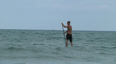 Surfer in Siciy Stock Footage 12062098