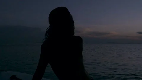 Surfer Silhouette on the ocean 動画素材 138667458