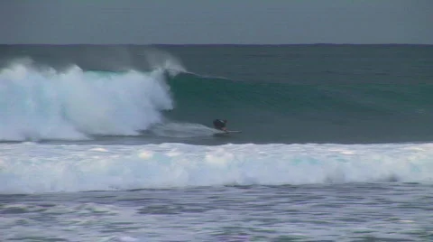 Surfer slashes HQ  Stock Footage 241066