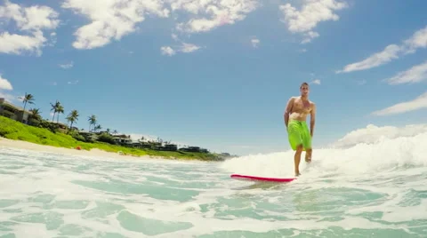 Surfer Smiling Stock Footage 52711755