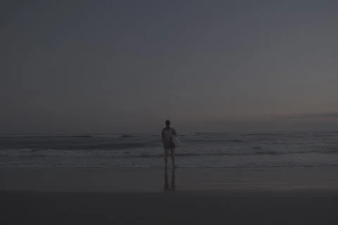 Surfer Standing in Solidarity Stock-Footage 246410551