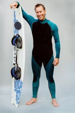 Surfer with Surfboard Stock Photos