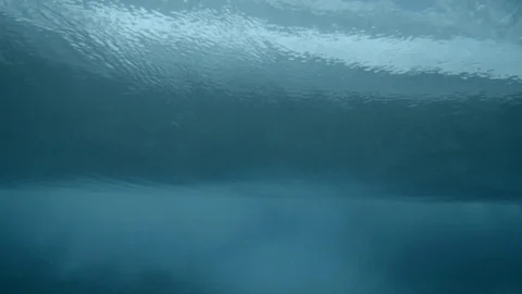 Surfer surfing under the wave Stock Footage 108644047