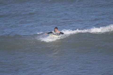 Surfer surfing the waves Stock Photos