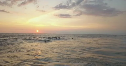 Surfer take-off and wave riding Stock Footage 131817342