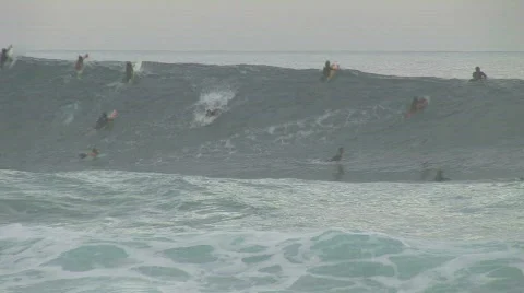 Surfer takes off Motion JPEG Stock Footage 800772