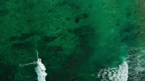 Surfer taking a wave closer view 库存影片 236742025