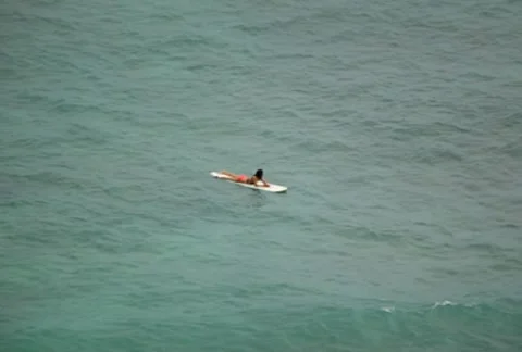 Surfer Waiting 01 SD Stock-Footage 8537640
