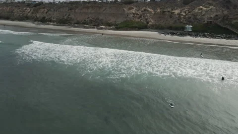 Surfer waiting for a good wave moment for a surf Stock Footage 199662346