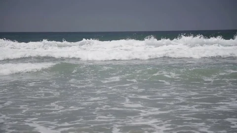 Surfer Walking Toward the Ocean Stock Footage 83057324