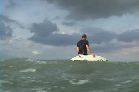 Surfer Walking on Water Video stock 311967