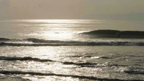 Surfer on a Wave in Bali Stock Footage 147268923