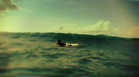 Surfer on the wave Stock Footage 647546