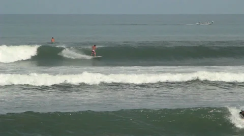 Surfer on a Wave Stock Footage 67370402