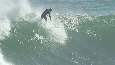 Surfer on the wave Stock Footage 77053914