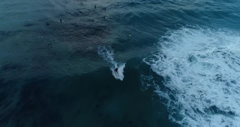 Surfer on a wave Stock Footage 96130939