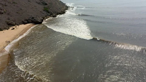Surfer in the wave Stock Footage 148894585