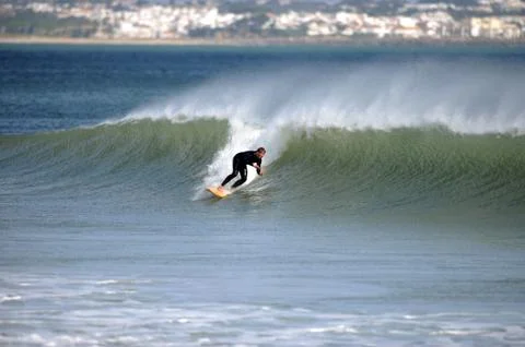Surfer in wave Stock Photos