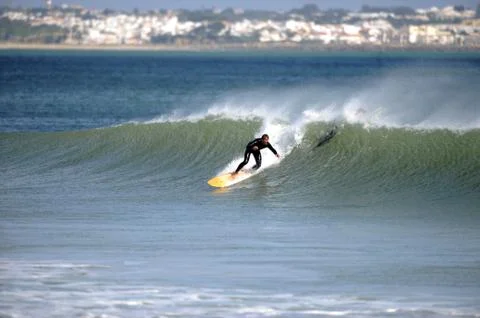 Surfer in wave Stock Photos