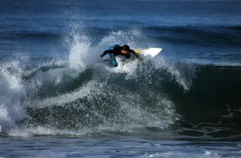Surfer in wave Stock Photos