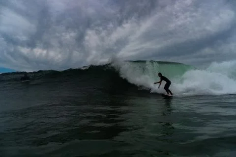 Surfer wave Stock Photos