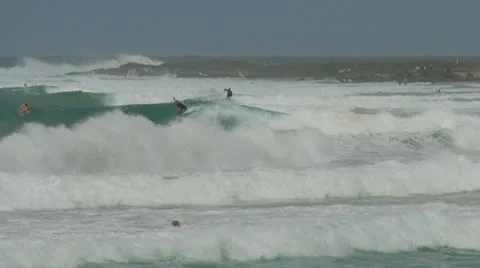 Surfer Wipeout Stock Footage 10593682