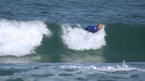 Surfers In Action Stock Footage 71072213