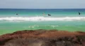 Surfers in action, waiting for the perfect wave HD Footage