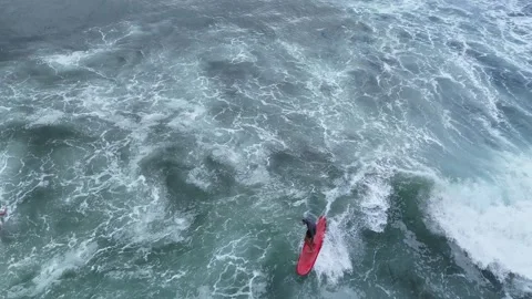 Surfers and Ocean Waves Stockbeeldmateriaal 254995751