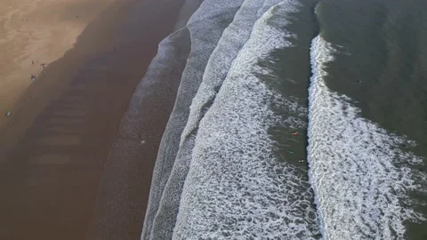 Surfers and Waves Stock Footage 171870065
