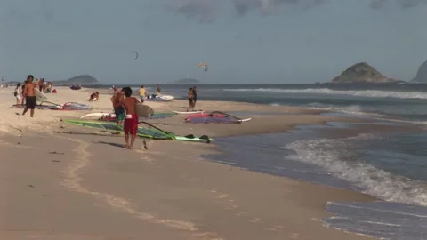 The surfers at the beach - September 14th, 2010 Video stock 314065722