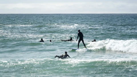 Surfers California Video stock 236532991