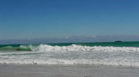 Surfers catching a wave Video stock 21723902