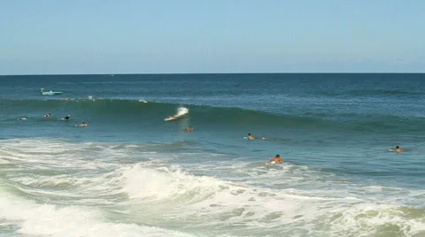 Surfers Stock Footage 611105