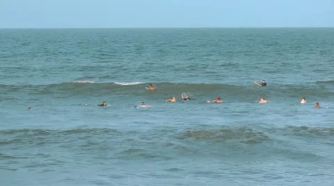 Surfers Stock Footage 10901798