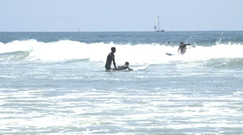 Surfers Stock Footage 32180193