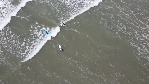 Surfers Stock Footage 163392926